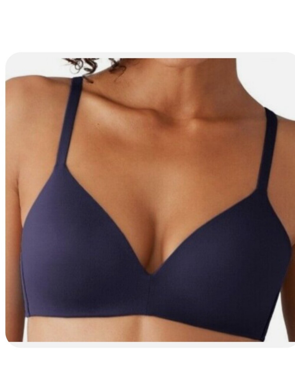 WACOAL HOW PERFECT SOFT CUP BRA IN NAVY BLUE /SZ:30D ;30C;